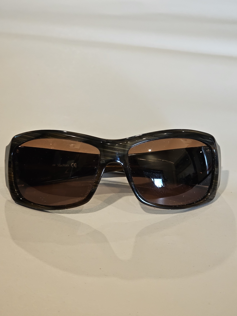 Vintage Max Mara MM 845/S Rectangular Sunglasses – Chocolate Brown Havana
